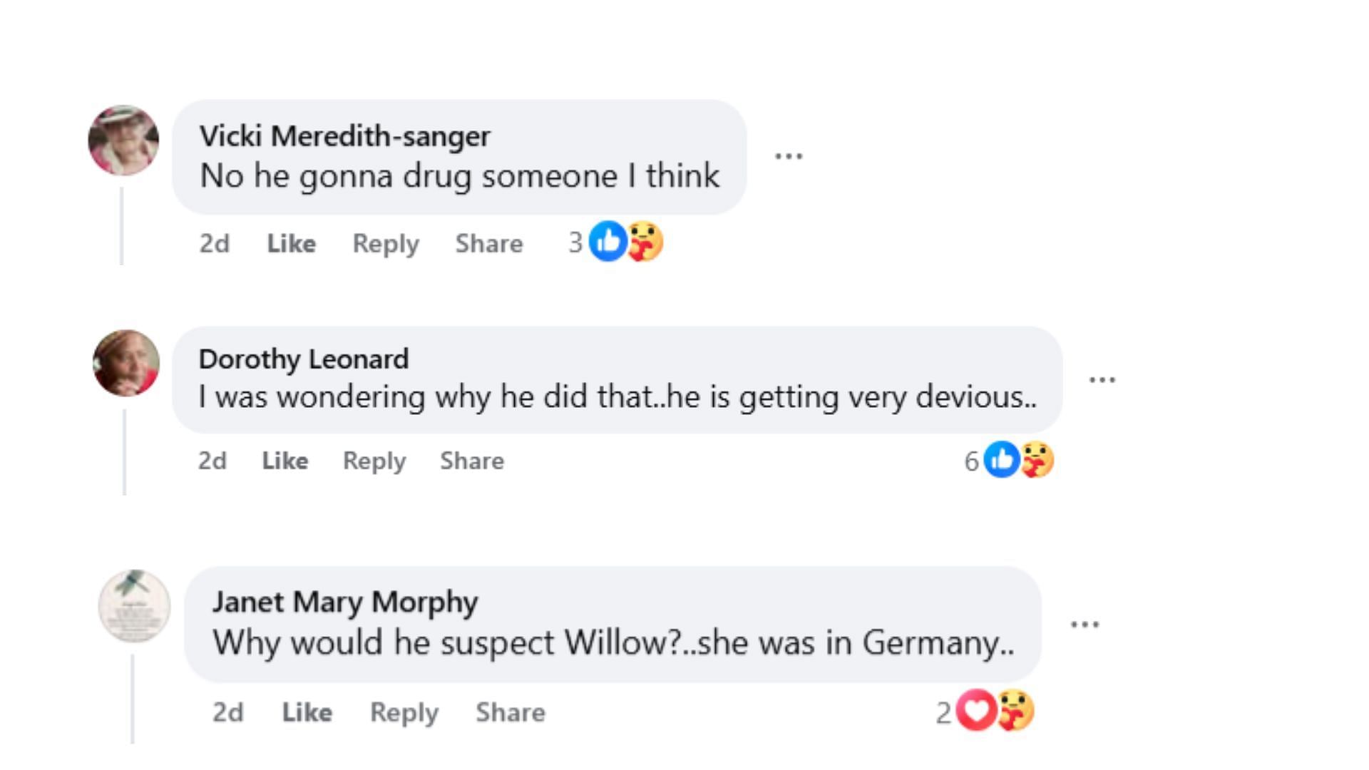 Comments by fans on the post (Image via Facebook/@Clarence Ricks)
